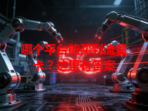 哪个平台能买到流量卡？这里有答案
