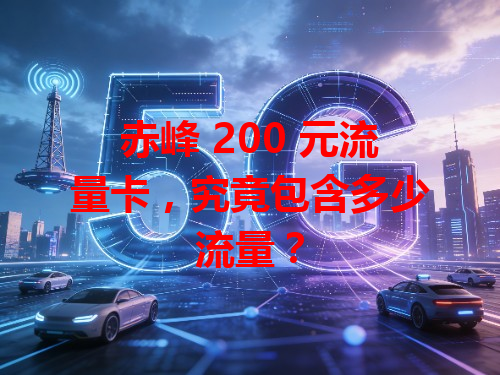 赤峰 200 元流量卡，究竟包含多少流量？