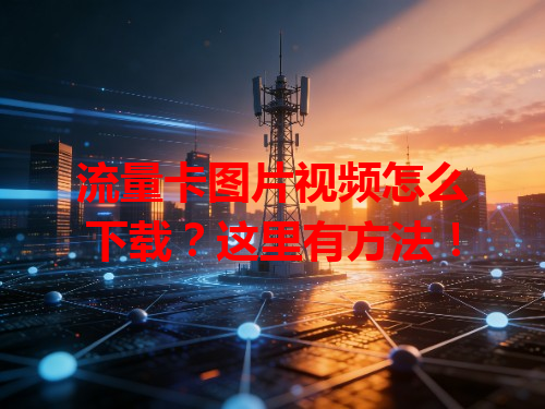 流量卡图片视频怎么下载？这里有方法！