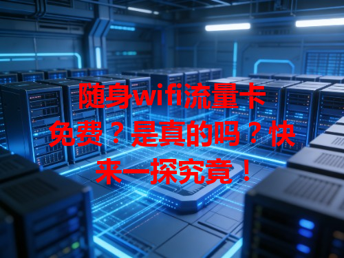 随身wifi流量卡免费？是真的吗？快来一探究竟！