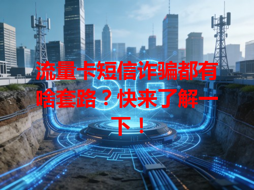 流量卡短信诈骗都有啥套路？快来了解一下！