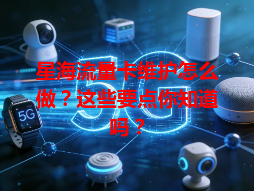 星海流量卡维护怎么做？这些要点你知道吗？