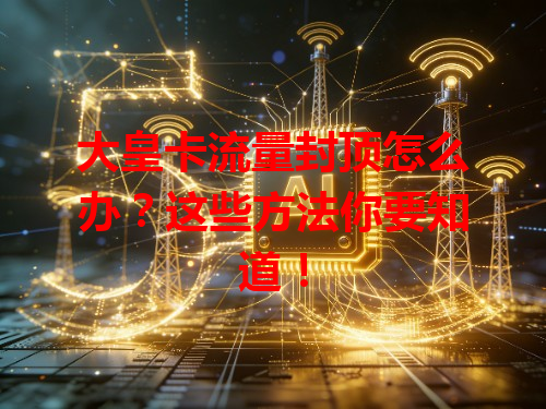 大皇卡流量封顶怎么办？这些方法你要知道！