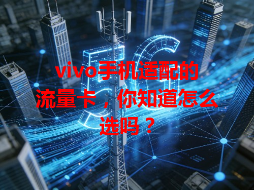 vivo手机适配的流量卡，你知道怎么选吗？