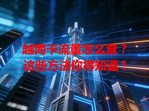越南卡流量怎么查？这些方法你得知道！