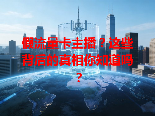 假流量卡主播？这些背后的真相你知道吗？