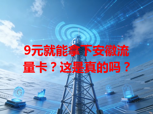 9元就能拿下安徽流量卡?这是真的吗?