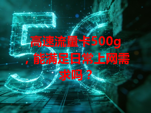 高速流量卡500g，能满足日常上网需求吗？