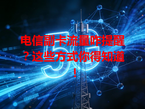 电信副卡流量咋提醒？这些方式你得知道！