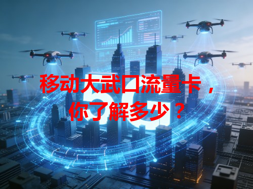 移动大武口流量卡，你了解多少？