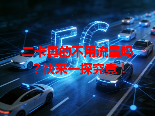 二卡真的不用流量吗？快来一探究竟！