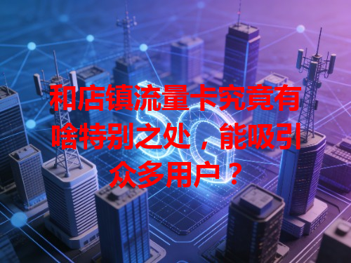 和店镇流量卡究竟有啥特别之处，能吸引众多用户？