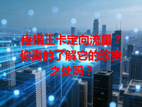 疼惜王卡定向流量？你真的了解它的珍贵之处吗？