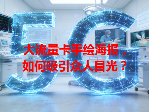 大流量卡手绘海报，如何吸引众人目光？