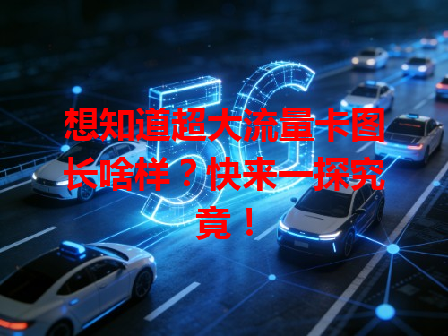 想知道超大流量卡图长啥样？快来一探究竟！