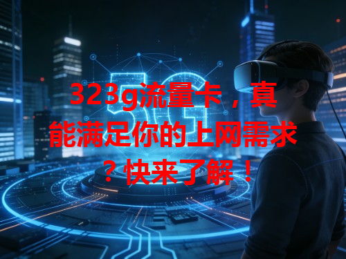 323g流量卡，真能满足你的上网需求？快来了解！