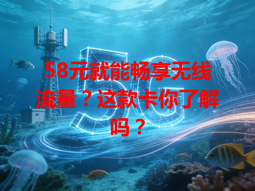 58元就能畅享无线流量？这款卡你了解吗？