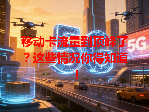 移动卡流量到顶峰了？这些情况你得知道！
