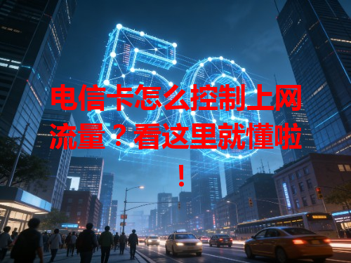 电信卡怎么控制上网流量？看这里就懂啦！