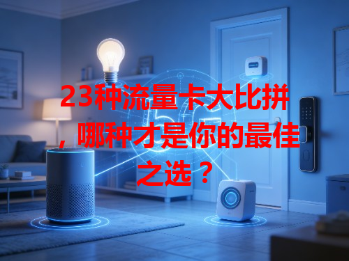 23种流量卡大比拼，哪种才是你的最佳之选？