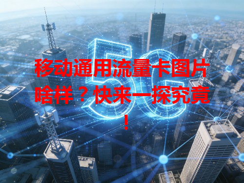 移动通用流量卡图片啥样？快来一探究竟！