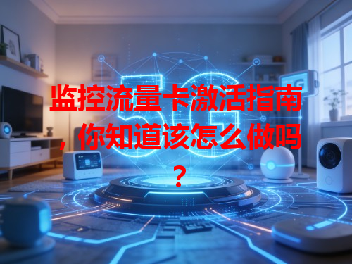 监控流量卡激活指南，你知道该怎么做吗？