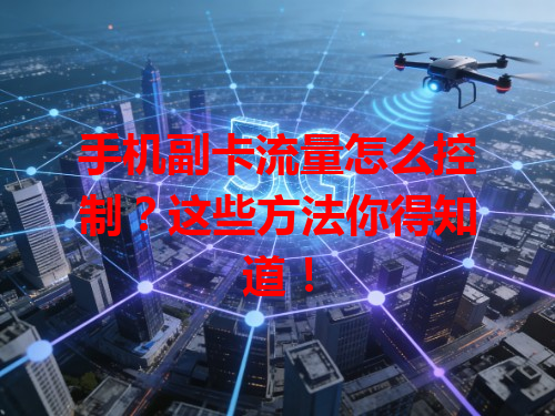 手机副卡流量怎么控制？这些方法你得知道！