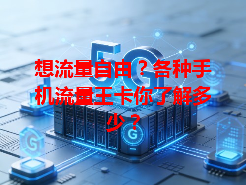 想流量自由？各种手机流量王卡你了解多少？