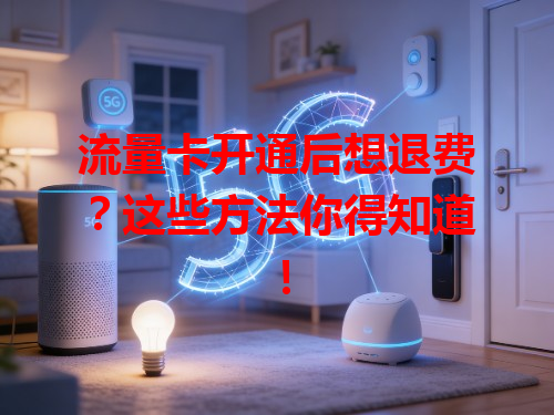 流量卡开通后想退费？这些方法你得知道！
