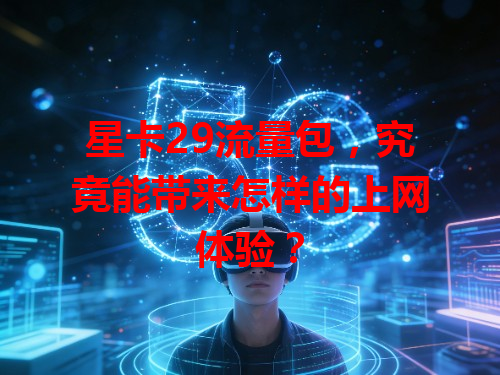 星卡29流量包，究竟能带来怎样的上网体验？