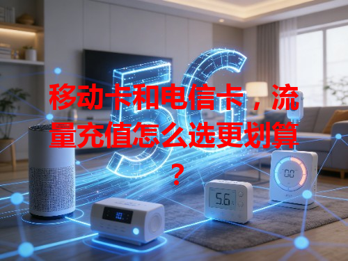移动卡和电信卡，流量充值怎么选更划算？