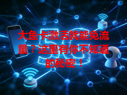 大鱼卡激活就能免流量？这里有你不知道的秘密！