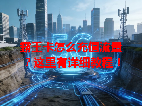 霸王卡怎么充值流量？这里有详细教程！