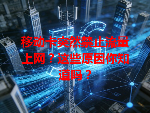 移动卡突然禁止流量上网？这些原因你知道吗？