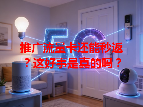 推广流量卡还能秒返？这好事是真的吗？
