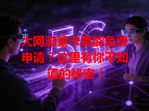 大网流量卡真能免费申请？这里有你不知道的秘密！