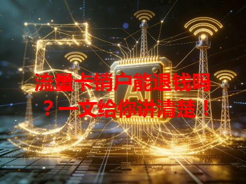 流量卡销户能退钱吗？一文给你讲清楚！