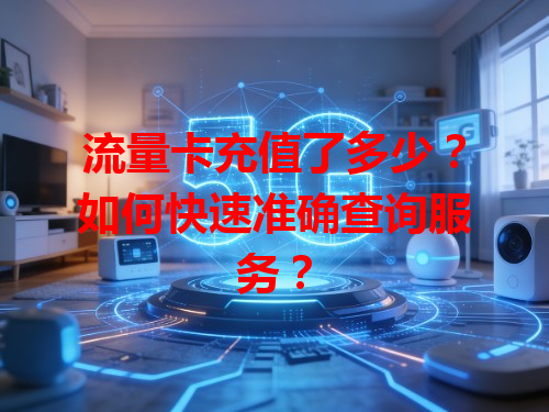 流量卡充值了多少?如何快速准确查询服务?