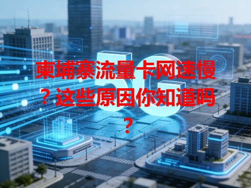 柬埔寨流量卡网速慢？这些原因你知道吗？