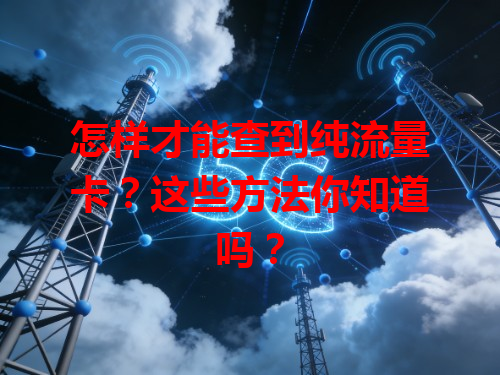 怎样才能查到纯流量卡？这些方法你知道吗？