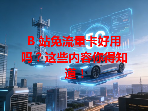 B 站免流量卡好用吗？这些内容你得知道！