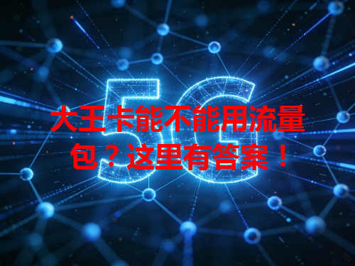 大王卡能不能用流量包？这里有答案！