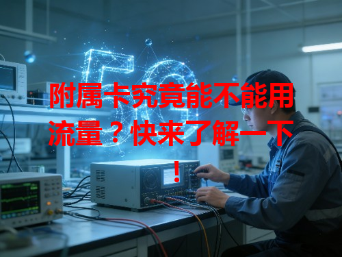 附属卡究竟能不能用流量？快来了解一下！