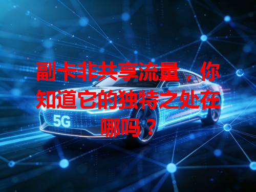 副卡非共享流量，你知道它的独特之处在哪吗？