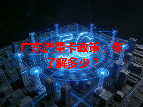 广东流量卡政策，你了解多少？