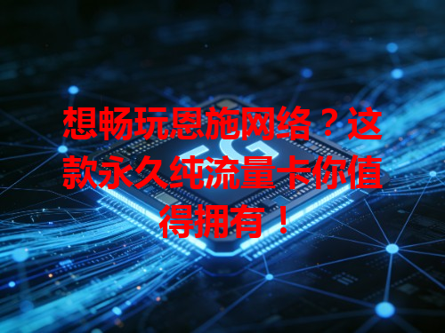想畅玩恩施网络？这款永久纯流量卡你值得拥有！