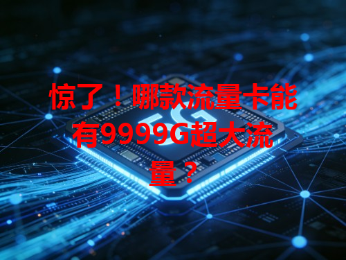 惊了！哪款流量卡能有9999G超大流量？