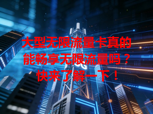 大型无限流量卡真的能畅享无限流量吗？快来了解一下！