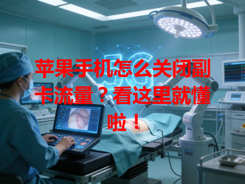 苹果手机怎么关闭副卡流量？看这里就懂啦！