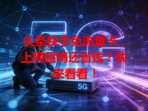 头条快手免流量卡，上网超嗨还省钱？快来看看！